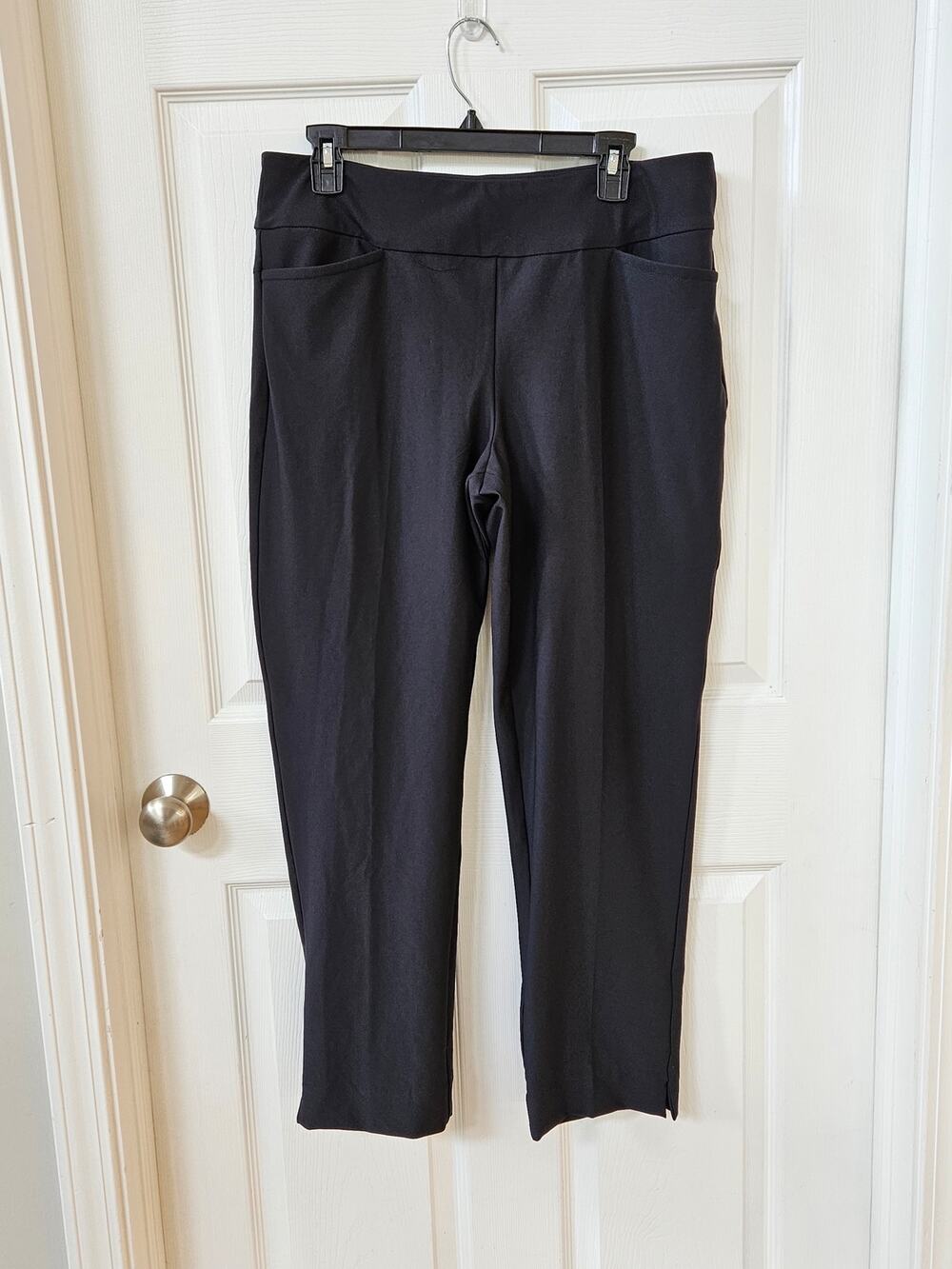 Tail White Label Women's Golf Pants Size 14 Black Stretch Ankle Pull On